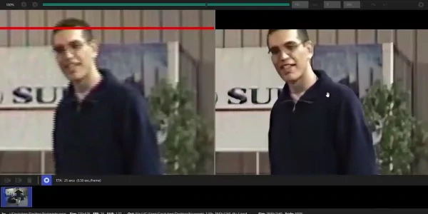 exportando en Topaz Video Enhance AI